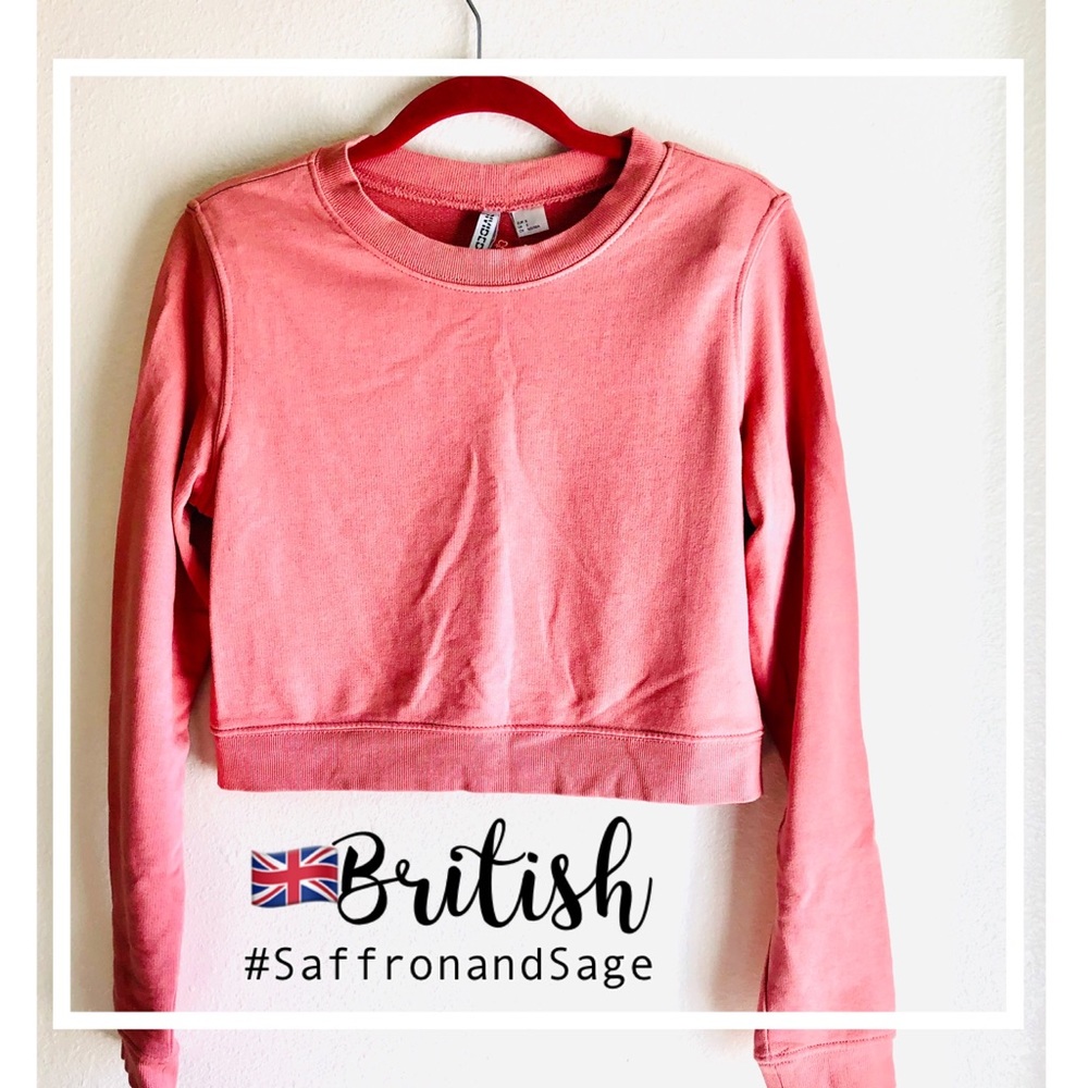 H&M Divided Cropped Sweater/Sweatshirt Small 🇬🇧 Bought In England!
